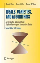 Cover of Ideals, Varieties, and Algorithms