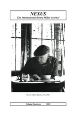 Cover of Nexus: The International Henry Miller Journal