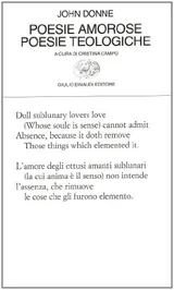 Cover of Poesie amorose. Poesie teologiche