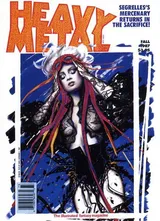 Cover of Heavy Metal Magazine, Fall 1987,