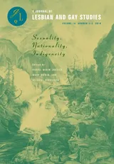 Cover of Sexuality, Nationality, Indigeneity