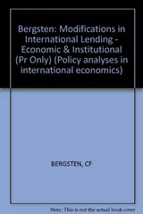 Cover of Modifications in International Lending: Economic and Institutional Implications of Proposals for Responding to the Debt Crisis