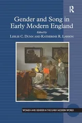 Cover of Gender and Song in Early Modern England