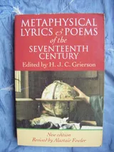 Cover of Metaphysical Lyrics and Poems of the Seventeenth Century: Donne to Butler