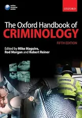 Cover of The Oxford Handbook of Criminology