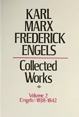 Cover of Collected Works, Volume 2: Engels, 1838-1842