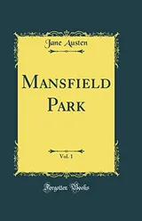 Cover of Mansfield Park, Vol. 1