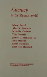 Cover of Literacy in the Roman World