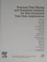 Cover of Practical Text Mining and Statistical Analysis for Non-structured Text Data Applications