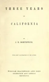 Cover of Three years in California