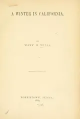 Cover of A winter in California