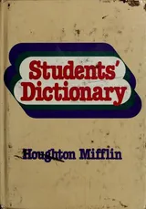 Cover of Students' Dictionary.
