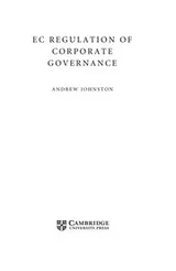 Cover of EC regulation of corporate governance