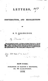 Cover of Letters, conversations and recollections of S.T. Coleridge