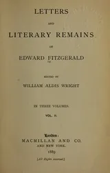 Cover of Letters and literary remains