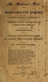 Cover of Mr. Madison's war