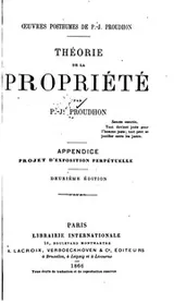 Cover of Théorie de la propriété