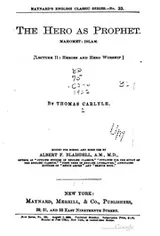 Cover of The  hero as prophet. Mahomet