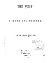 Cover of The West: A Metrical Epistle
