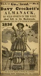Cover of Davy Crockett's almanack of wild sports of the West, and life in the backwoods