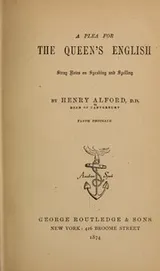 Cover of A plea for the Queen's English