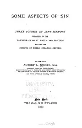 Cover of Some aspects of sin