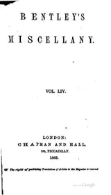 Cover of Bentley's Miscellany