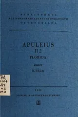 Cover of Apulei Opera quae supersunt