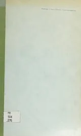Cover of The poetry of tension