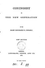 Cover of Coningsby, or, The new generation