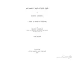 Cover of France and England in North America