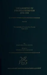 Cover of The ancestry of Eva Belle Kempton, 1878-1908 part4
