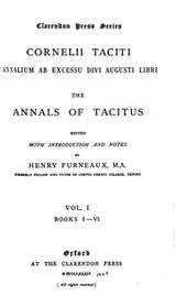 Cover of Cornelii Taciti Annalium ab excessu divi Augusti libri: The Annals of Tacitus, edited with ..