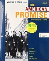 Cover of Loose-leaf Version of The American Promise : A Concise History 5e V2 & LaunchPad for The American Promise