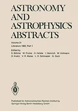 Cover of Astronomy and Astrophysics Abstracts
