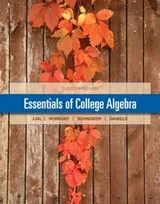Cover of Essentials of College Algebra
