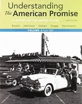 Cover of Understanding the American Promise, Volume 2, 3e & Reading American Past 5e Volume 2