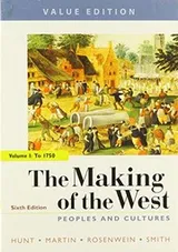 Cover of The Making of the West 6e, Value Edition, Volume One & Sources for The Making of the West 6e, Volume One