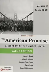 Cover of America Promise, Value Edition 6e V2 & LaunchPad for The American Promise and Value Edition 6e