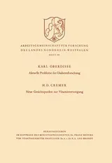 Cover of Aktuelle Probleme der Diabetesforschung. Neue Gesichtspunkte zur Vitaminversorgung