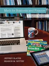 Cover of MATH FOR BUSINESS AND FINANCE