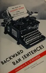 Cover of Backward ran sentences