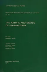 Cover of The Nature and status of ethnobotany