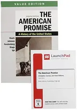 Cover of The American Promise, Value Edition, Combined Volume 8e & LaunchPad for The American Promise, Combined Volume 8e