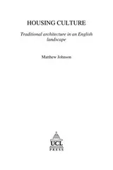 Cover of Housing culture