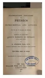 Cover of Elementary treatise on physics, experimental and applied
