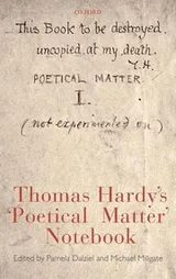 Cover of Thomas Hardy's "poetical matter" notebook