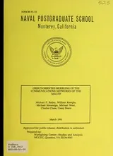 Cover of Object-oriented modeling of the communications networks of the MAGTF