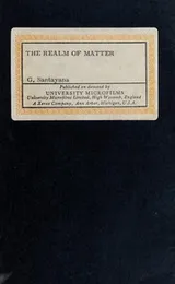 Cover of The realm of matter