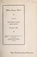Cover of What causes war?